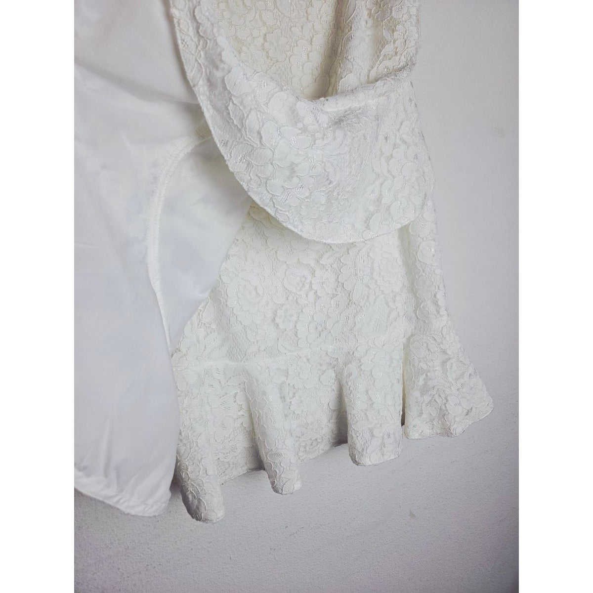 Sachin & Babi Cailyn Dress 4 Ivory White Lace Bridal Dress Courthouse Wedding Rehearsal Dinner