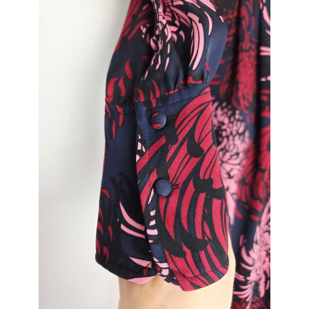 A.L.C. Bailey Silk Dress 0 XS Floral Long Sleeve Midi Side Pocket Skirt Slit NWT