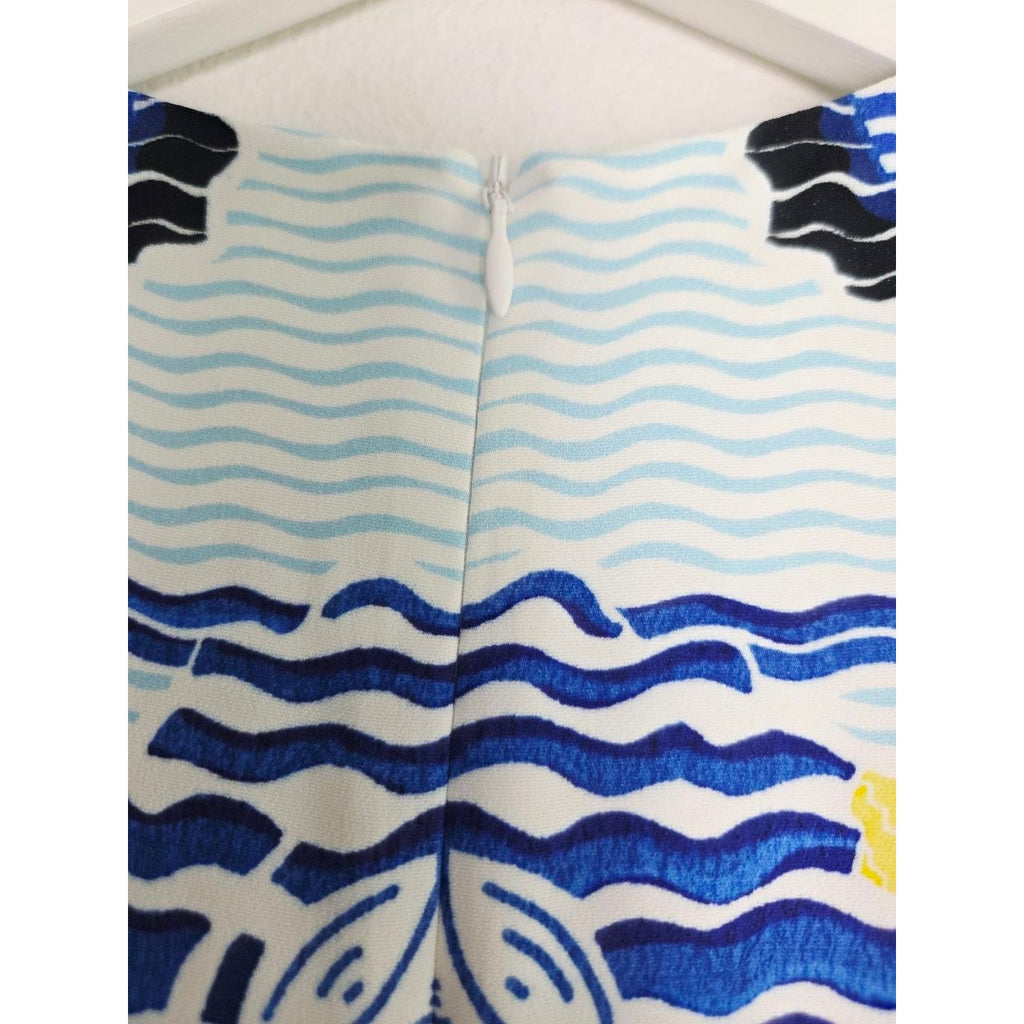 Peter Pilotto Shift Dress 6 Small Medium Sleeveless Sheath Abstract Print New