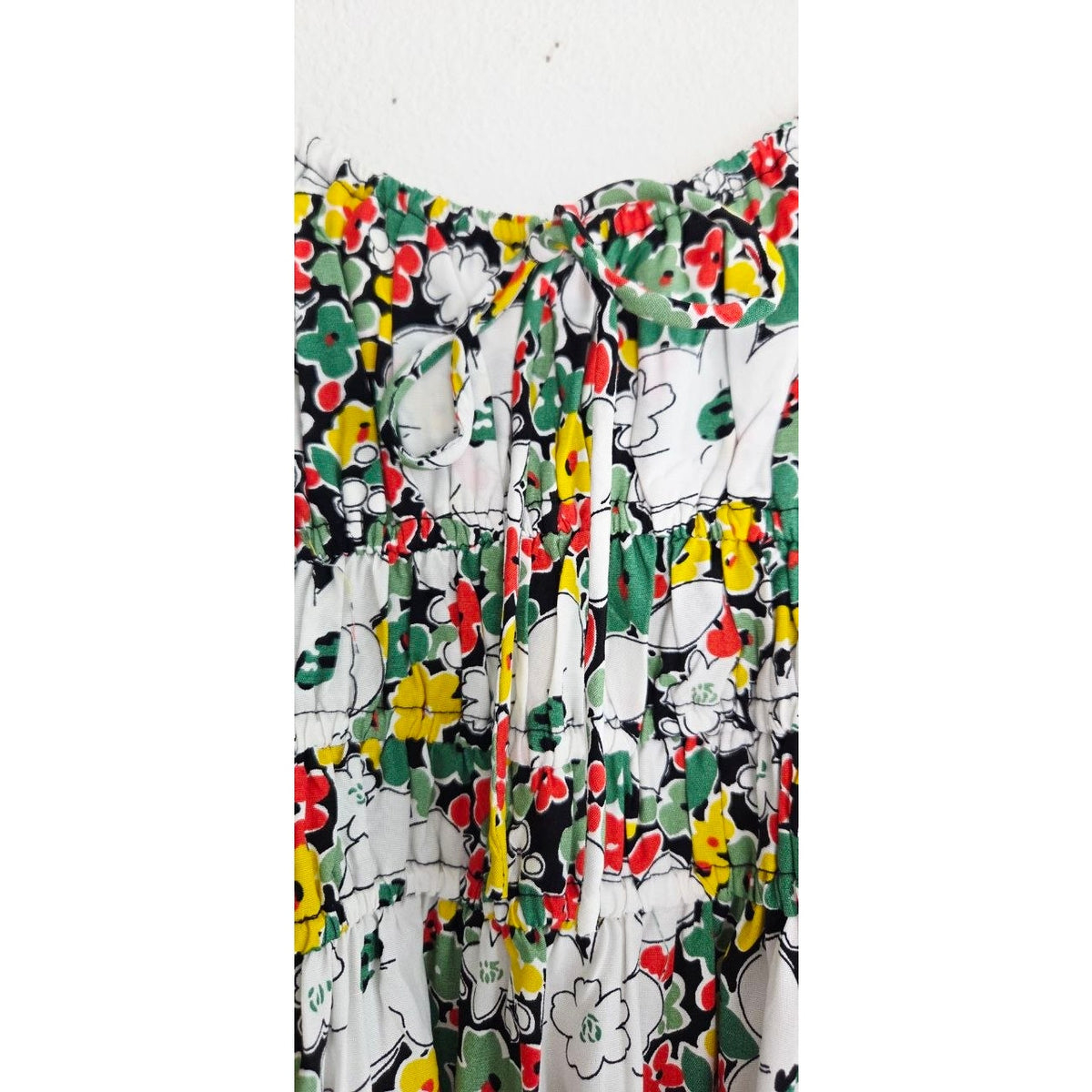 Faithfull The Brand Lea Mini Dress XS 2 Vita Bella Floral Smocked Strappy NWT