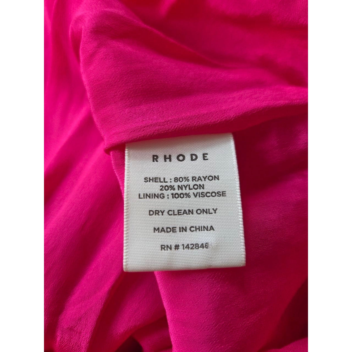 Rhode Pia Dress 8 Medium Bubblegum Pink Jaipur Velvet Ruched Mini Dress