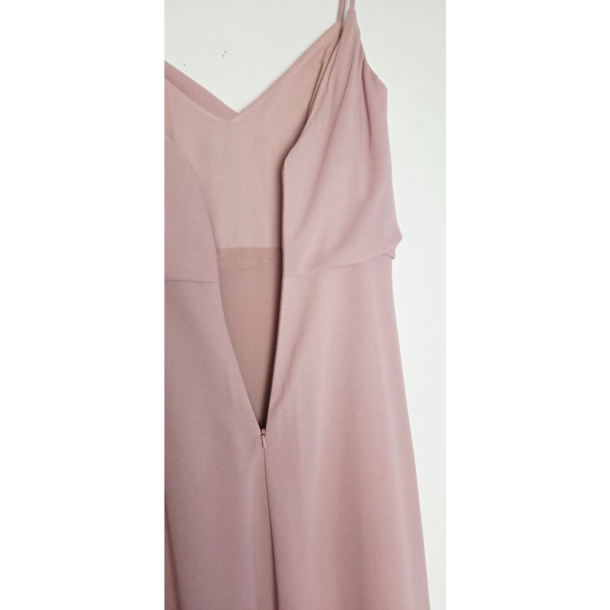 Jenny Yoo Bianca Bridesmaid Dress 10 Medium Whipped Apricot Blush Pink Gown NWT