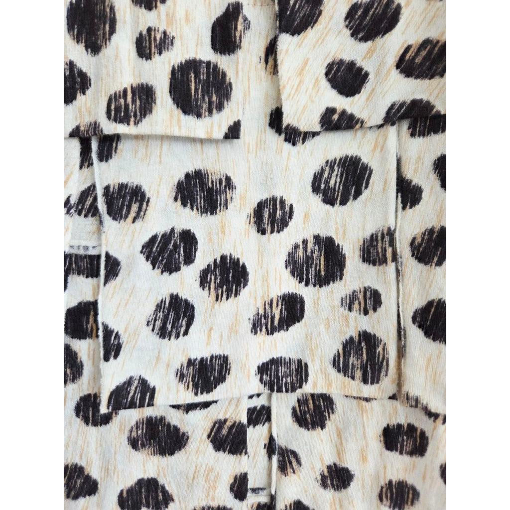 3.1 Phillip Lim Mini Dress XS Pony Print Tiered Ruffle Dress Cheetah Jersey Mini