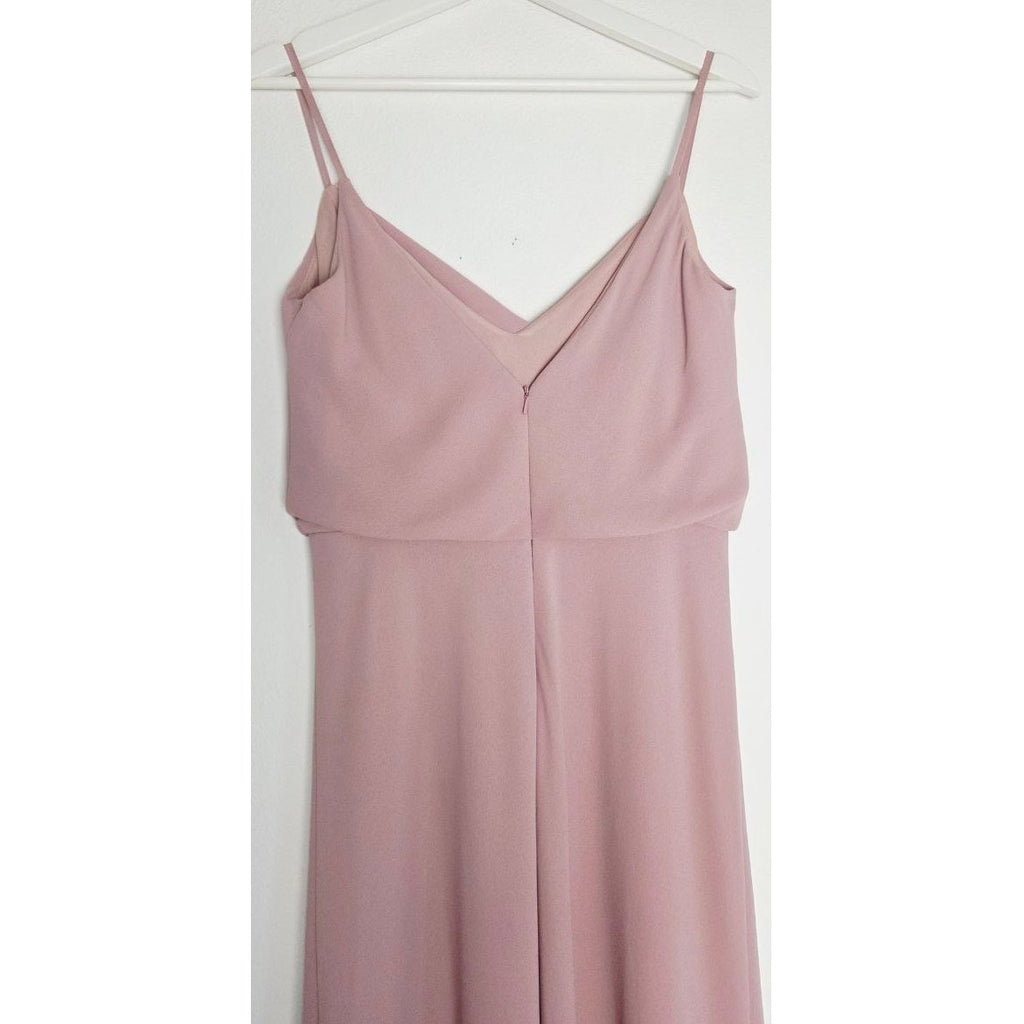 Jenny Yoo Bianca Bridesmaid Dress 10 Medium Whipped Apricot Blush Pink Gown NWT
