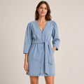 Scotch & Soda Blue Denim Belted Mini Dress XS