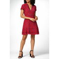 Derek Lam 10 Crosby Red Purple Silk-Blend Mini Dress Size 2