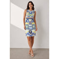 Peter Pilotto Abstract Print Sleeveless Shift Dress Size 6