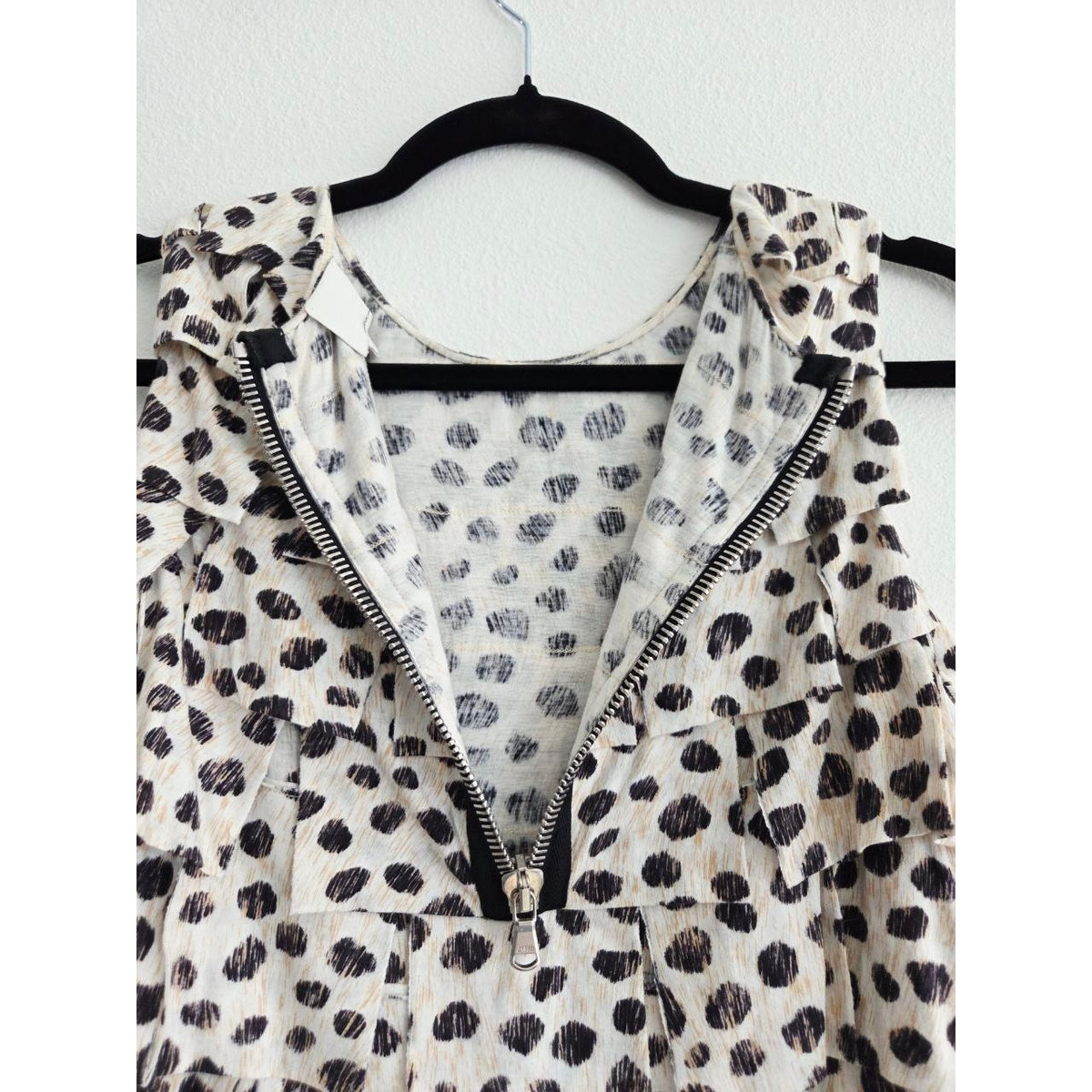 3.1 Phillip Lim Mini Dress XS Pony Print Tiered Ruffle Dress Cheetah Jersey Mini
