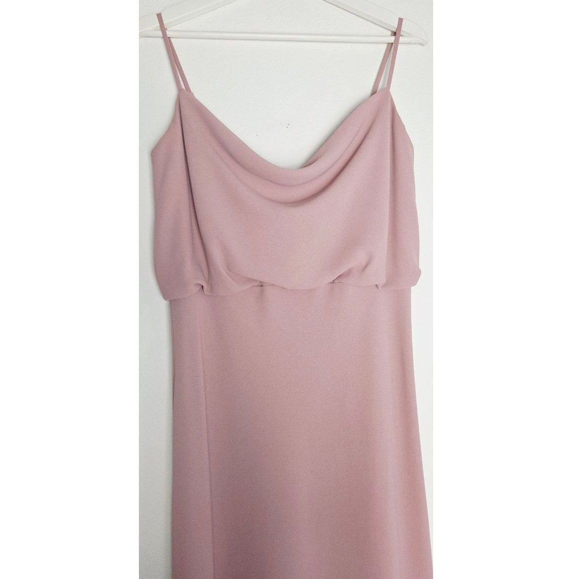Jenny Yoo Bianca Bridesmaid Dress 10 Medium Whipped Apricot Blush Pink Gown NWT